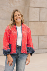 Bandana Mix Cardigan