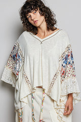 Gigi Ruffle Sleeve Poncho