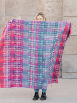 Distressed Houndstooth Throw