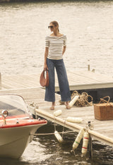 Boatneck Striped Sweater