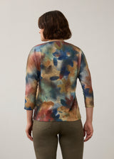 Drop Shoulder V-Neck Top