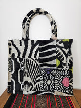 Velvet Patchwork Tote Bag