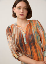 3/4 Sleeve Henley Top