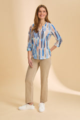 3/4 Sleeve Henley top