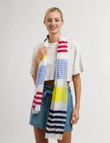 Multi Banded Stripe Scarf