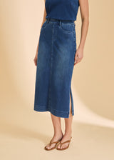 Pull-On Skirt with Slits