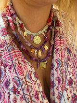 Cosmic Vibes Gold Hand Necklace