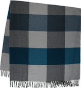 Herringbone Box Plaid Throw