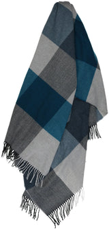 Herringbone Box Plaid Throw