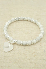 Silver Double Heart Bracelet