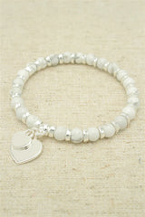 Silver Double Heart Bracelet