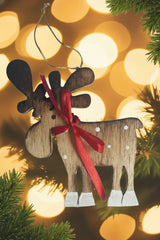 Hanging Wooden Moose