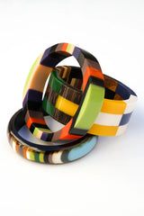 Sunset Carnival Bangle Bracelet