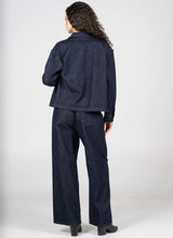 Wide Leg Front Tie Denim Pant