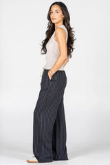Wide Leg Stripe Pant