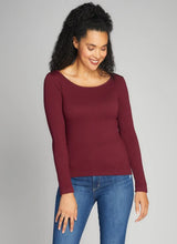 Ribbed Long Sleeve Round Neck