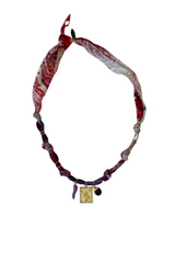 Cosmic Vibes Tarot and Purple Horn Necklace