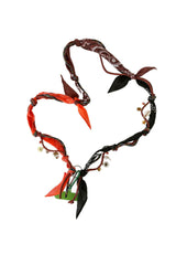 Orange and Maroon Phone Cord