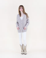 Relaxed Contrast Boyfriend Cardigan