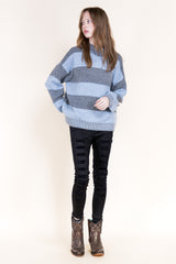 Wide Breton Stripes Weekend Pullover