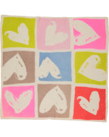 Oversized Love Knit Printed Scarf