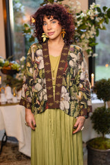 Fleur De Lune Crop Kimono