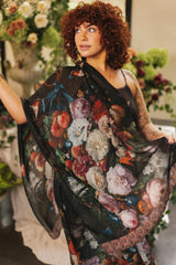 Flight of Fancy Floral Scarf