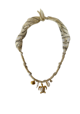 Golden Fluo Nude Turtle Necklace