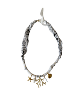 Golden Fluo White Coral Necklace