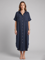 Renee Linen Shirt Dress