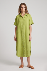 Renee Linen Shirt Dress
