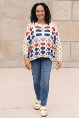 Bandana Weave Pullover