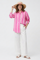 Dawn Striped Button Up