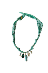 Hydra Island Aqua Pearl Fish Necklace