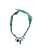 Hydra Island Aqua Pearl Fish Necklace
