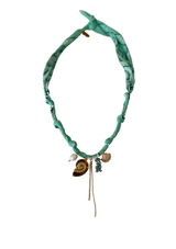 Hydra Island Aqua Shell Necklace