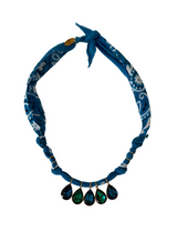 Hydra Island Blue Multi Teardrop Necklace
