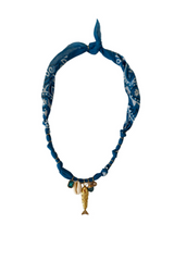 Hydra Island Blue Fish Necklace