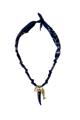 Hydra Island Ultramarine Horn Necklace