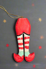 Hanging Elf Bum Ornament