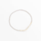 3mm Beaded Bracelet with Pearl bar