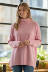 Rib Mock Neck Sweater