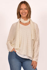 Braided Sweater w/ Scarf