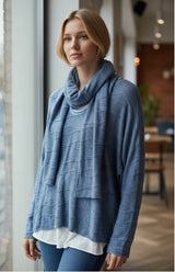 Braided 2PC Top w/ Scarf