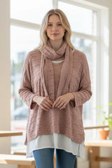 Braided 2PC Top w/ Scarf