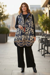 Reversible Print Long Vest
