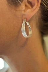 Wire Loop Metal Earrings