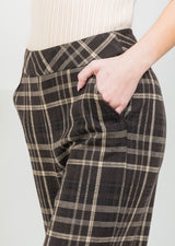 Plaid Wide Crop Pant