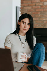 Trent - Montana Blue Shell Necklace