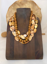 Trent - Buckskin Shell Necklace